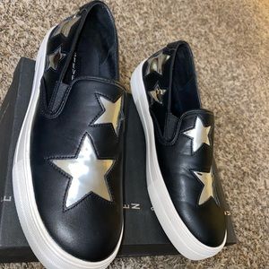 Steven By Steve Madden Giggy Slip- In Star Sneakers